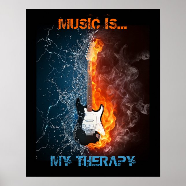 POSTER LA MUSIQUE EST MA THÉRAPIE (Devant)