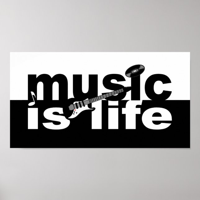 Poster La musique est un portefeuille de vie (Devant)