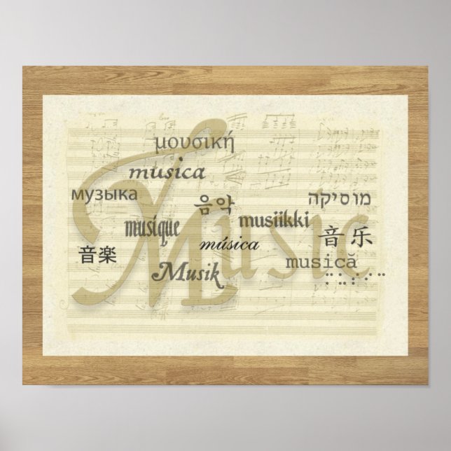 Poster La musique est une langue universelle (Devant)