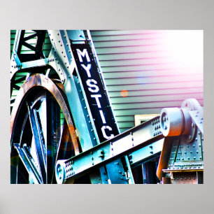 Poster La Mystic River Drawbridge Comme Je La Vois