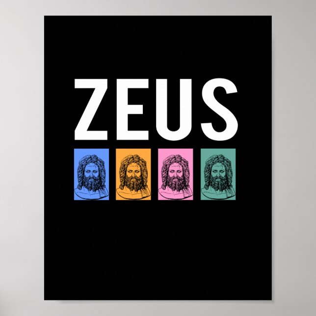 Poster La mythologie grecque Zeus (Devant)