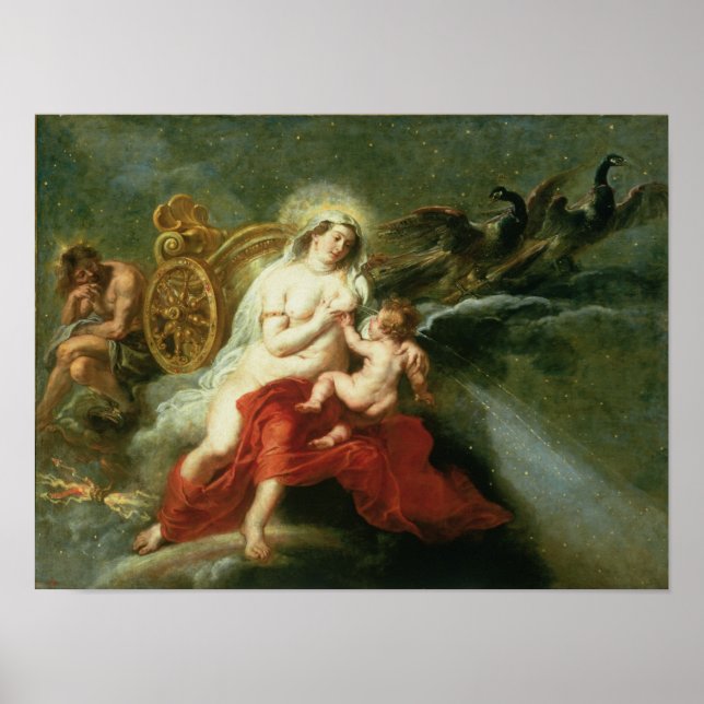 Poster La naissance de la voie lactée, 1668 (Devant)