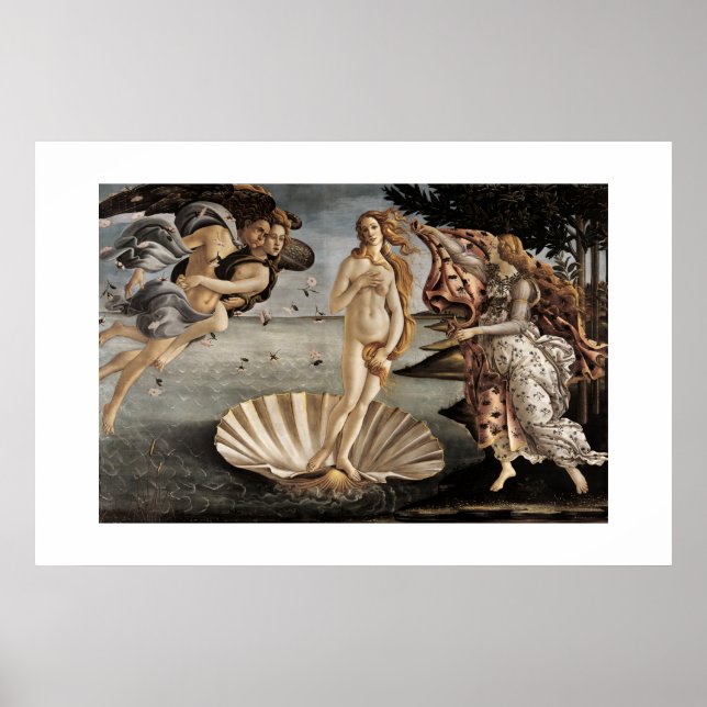 Poster La naissance de Vénus de Sandro Botticelli (1485) (Devant)