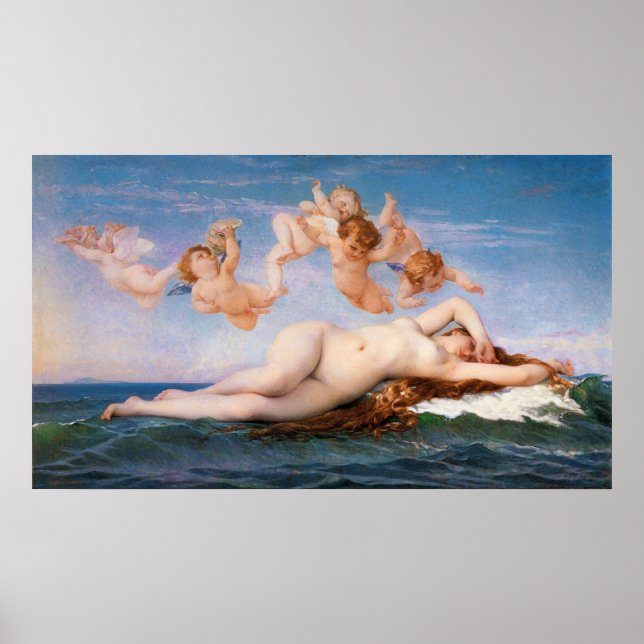 Poster La naissance de Vénus par Alexandre Cabanel de 186 (Devant)