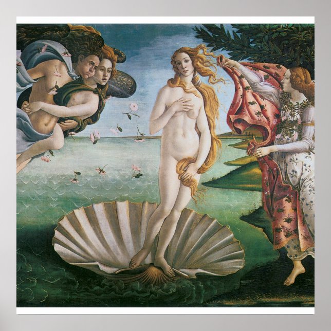 Poster La naissance de Vénus par Sandro Botticelli, Renai (Devant)