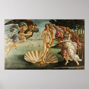 Poster La naissance de Vénus Sandro Botticelli peignant