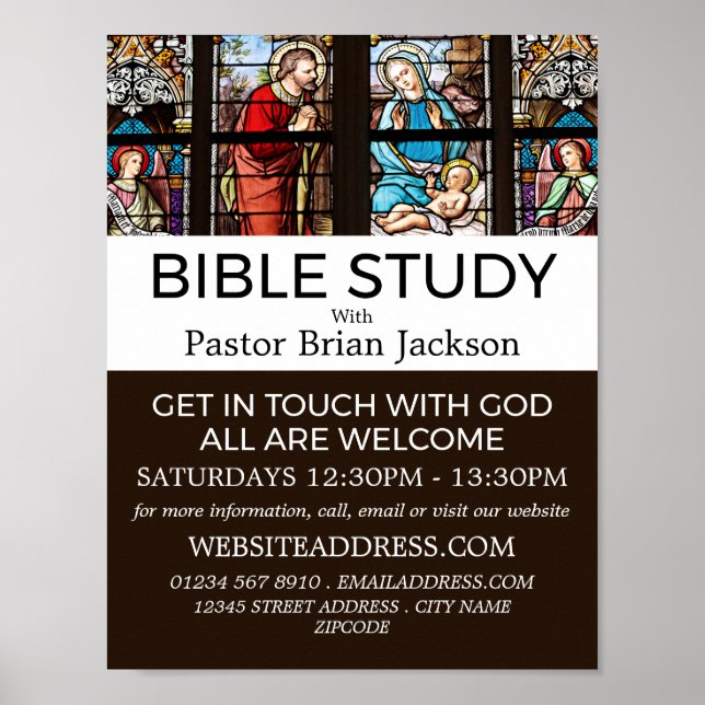 Poster La naissance du Christ, Classe Bible chrétienne Ad (Devant)