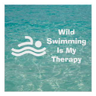 Poster La natation sauvage est mon art-thérapie