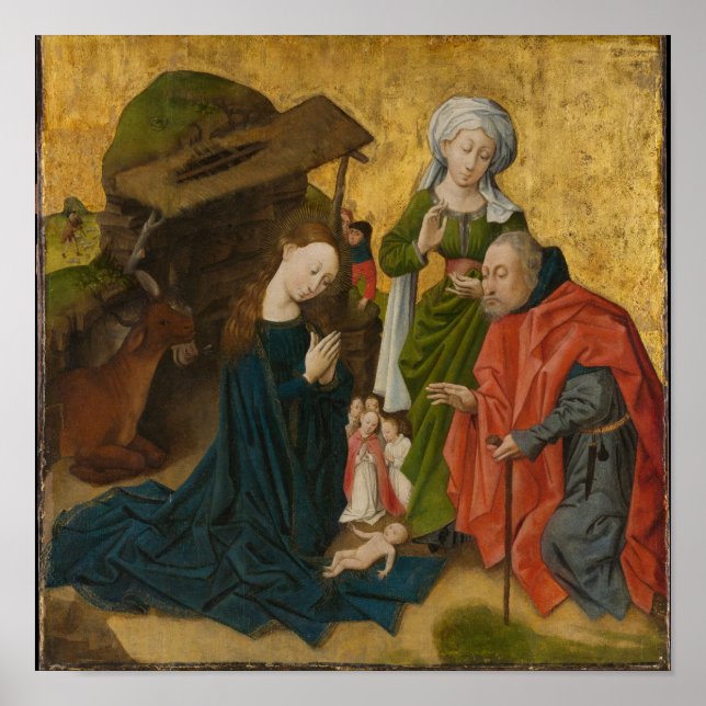 Poster La Nativité, vers 1460 (Devant)