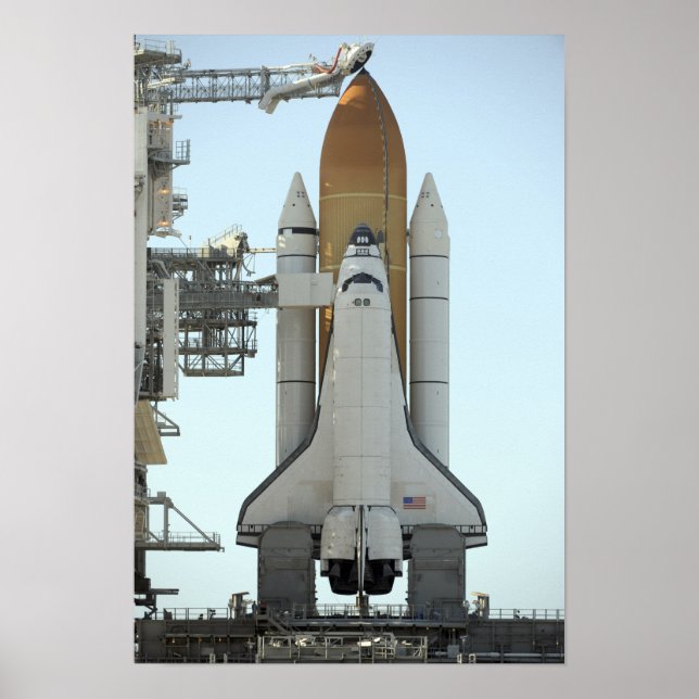 Poster La navette spatiale Atlantis se trouve sur le lanc (Devant)