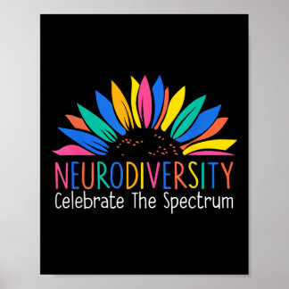 Poster La Neurodiversité Célèbre Le Spectre De L'Autisme