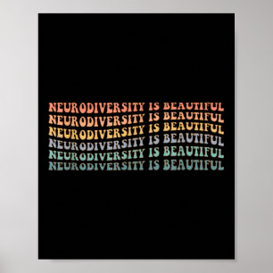 Poster La neurodiversité est belle - Sensibilisation sur