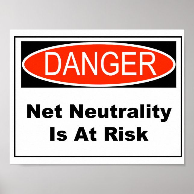 Poster La Neutralité Net Est En Danger (Devant)