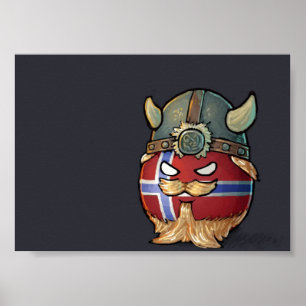 Poster La Norvège Countryball