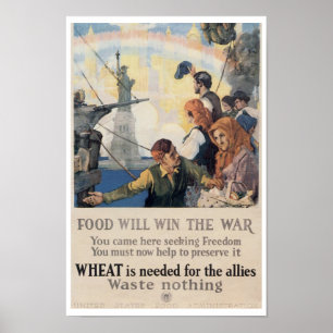 Poster La nourriture gagnera la guerre