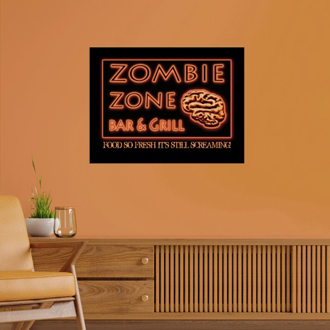 Poster La Nourriture Zombie D'Halloween Si Fraîche Toujou (Créateur téléchargé)