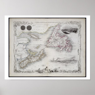 Poster La Nouvelle-Écosse et Terre-Neuve, d'une série de