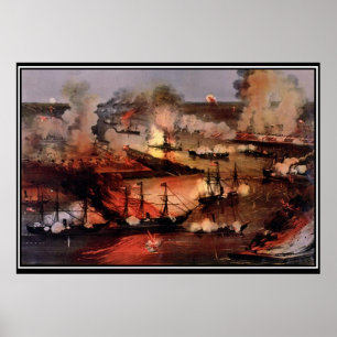 Poster La Nouvelle-Orléans 1862 Guerre de Sécession améri