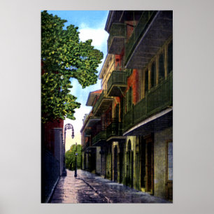 Poster La Nouvelle-Orléans Louisiane pirate l'allée