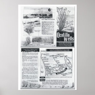 Poster La nouvelle ville d'Ocotillo Wells - Brochure des 