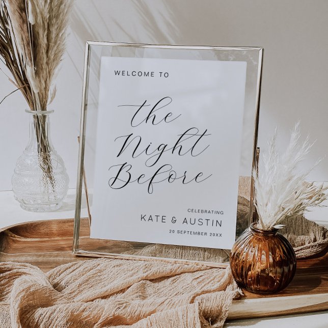 Poster La nuit avant le signe de répétition de script élé (Créateur téléchargé)