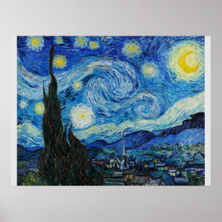 Poster La nuit étoilée de Van Gogh