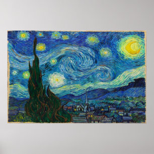 Poster La nuit étoilée par Vincent van Gogh