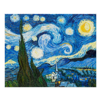 Poster La nuit étoilée - Vincent van Gogh