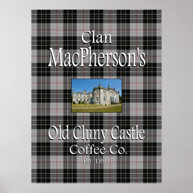 Poster La Old Clan MacPherson's Cluny Castle Coffee Co. (Devant)