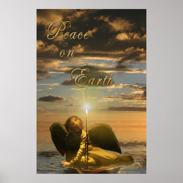 POSTER LA PAIX SUR L'ANGE DE LA TERRE (Devant)
