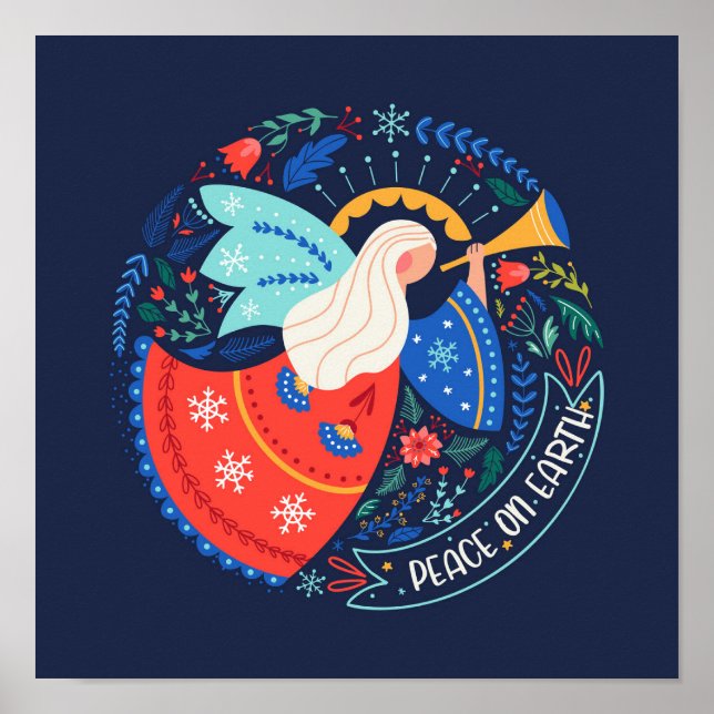 Poster La paix sur Terre Angel Design (Devant)