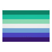 La palette de drapeau des hommes gays trans-inclus