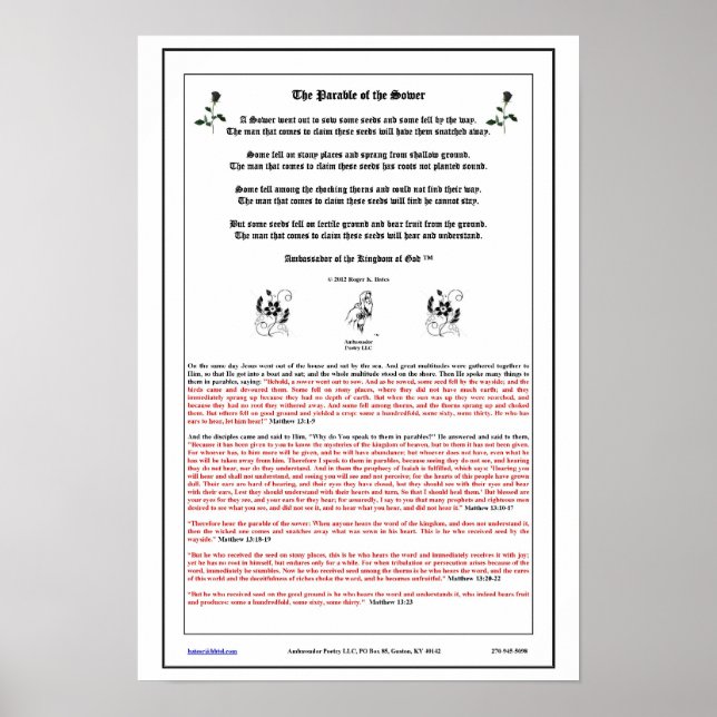 Poster La parabole de la puissance (Devant)