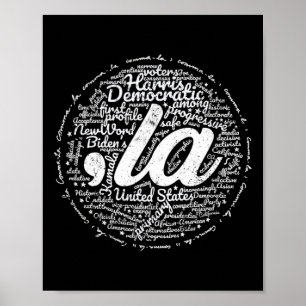 Poster La) Partisans Du Parti Démocratique Pour Vice-Prés
