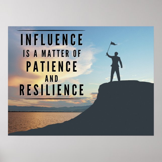 Poster La patience de l'influence - Inspirationnel (Devant)