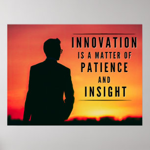 Poster La patience de l'innovation - Inspirationnel