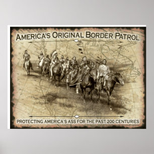 Poster La patrouille frontalière originale de l'Amérique