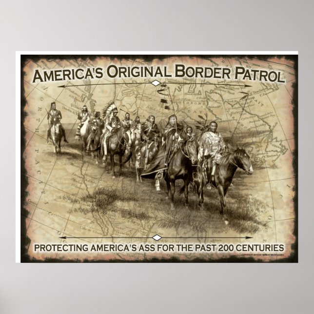 Poster La patrouille frontalière originale de l'Amérique (Devant)
