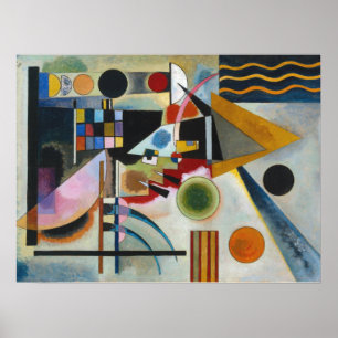 Poster La peinture Abstraite en ébullition de Kandinsky