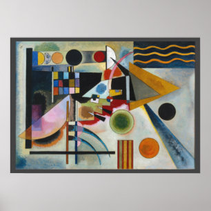 Poster La peinture Abstraite en ébullition de Kandinsky