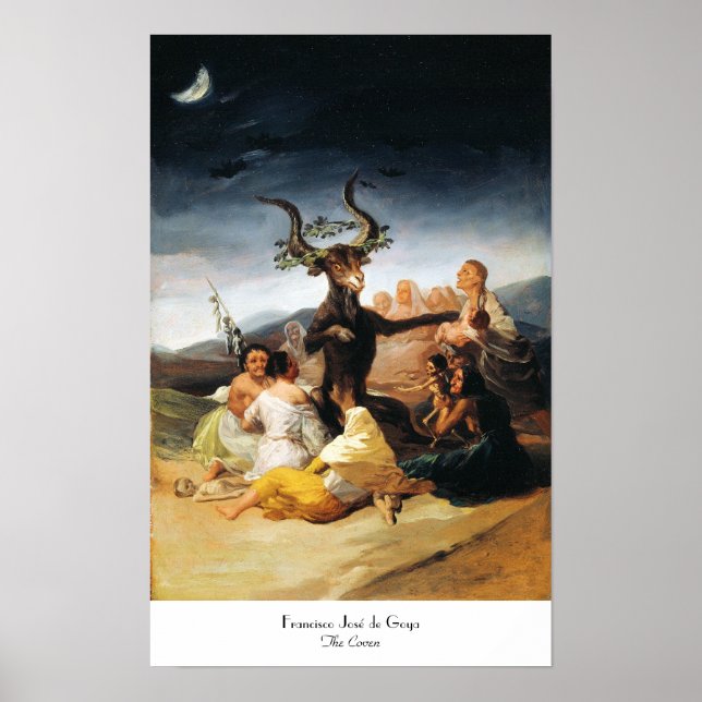 Poster La peinture chef-d'oeuvre Coven Francisco José de  (Devant)