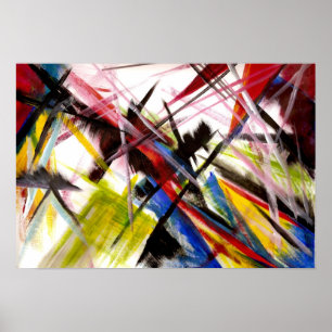 Poster La peinture génétique des futuristes