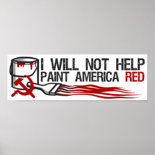 Poster La peinture rouge du socialiste
