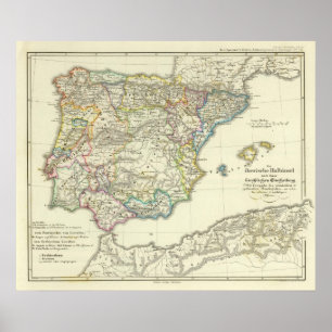 Poster La péninsule ibérienne à leur église