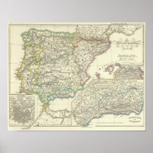 Poster La péninsule ibérienne à partir de 1257 à 1479