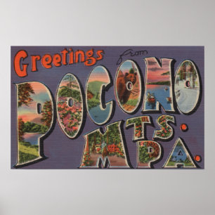 Poster La Pennsylvanie - Pocono Mountians 2