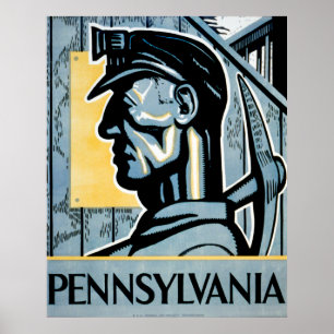 Poster La Pennsylvanie WPA