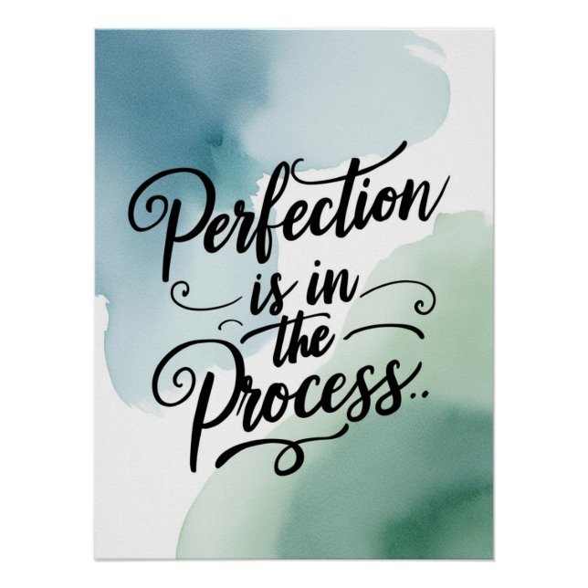 Poster La perfection est dans le processus (Devant)