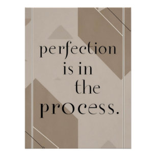 Poster La perfection est dans le processus