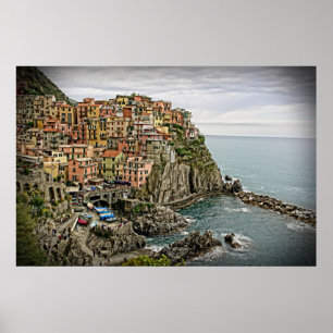 Poster La périphérie de l'Italie - Manarola - Cinque Terr